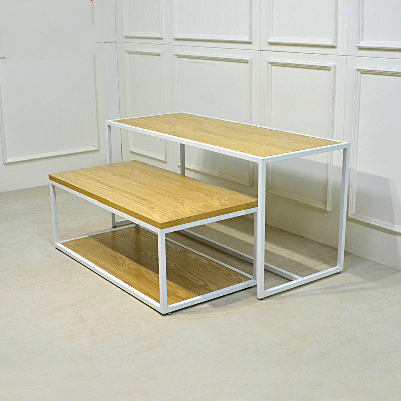 Clothing store high and low water table floor-to-ceiling island display table combination shopping mall display table flower shop ladder display stand