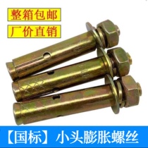 National standard plated ribbon hole expansion bolt external expansion bolt expansion screw small head pull expansion wire expansion hook