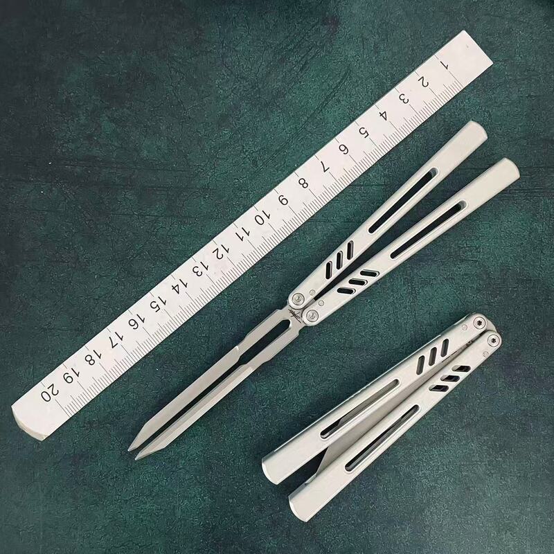 Class 8801V3 Tuning Fork Folding Knife Rep Butterfly Style Ab Beginner Practice Toy Knife Unsharpened Class 8801V3 Tuning Fork Folding Knife Rep Butterfly Style Ab Beginner Practice Toy Knife Unsharpened