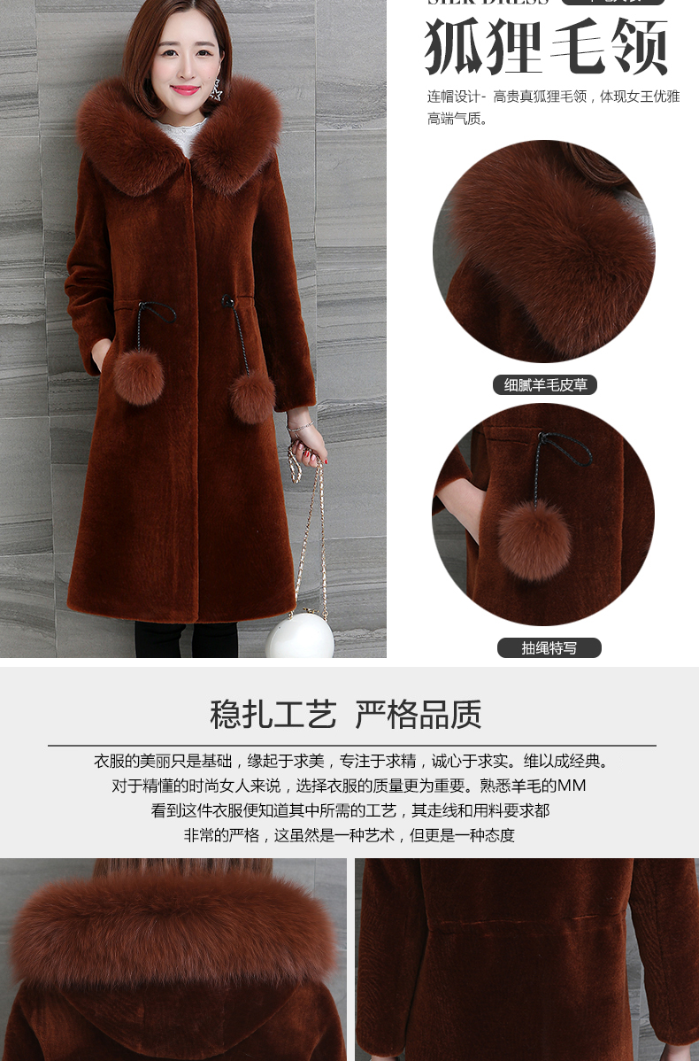 Manteau de fourrure femme - Ref 3175013 Image 8