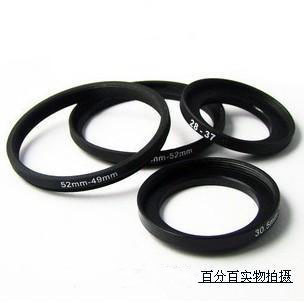 Single-lens lens filter adapter ring 49-52 shun adapter ring transfer interface caliber conversion small to large large to small