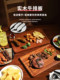 American-Style Wooden Steak Plate, Western Food Plate, Commercial Sapele Steak Wooden Plate, Wooden Board Plate, Trendy Pizza Board Tray