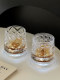 Light Luxury and High-End Diamond Whiskey Glass, Rotating Glass, Tumbler, Stress-Relief Crystal Wine Glass, Beer Glass