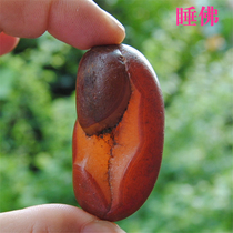 Sleeping Buddha Red agate seed hand play pieces Madagascar rough stone ornamental stone collection treasures 