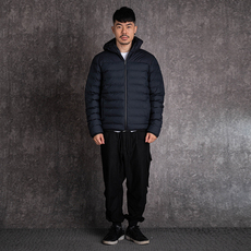 Куртка emporio armani阿玛尼休闲标志logo长袖连帽拉链棉衣棉服男新款