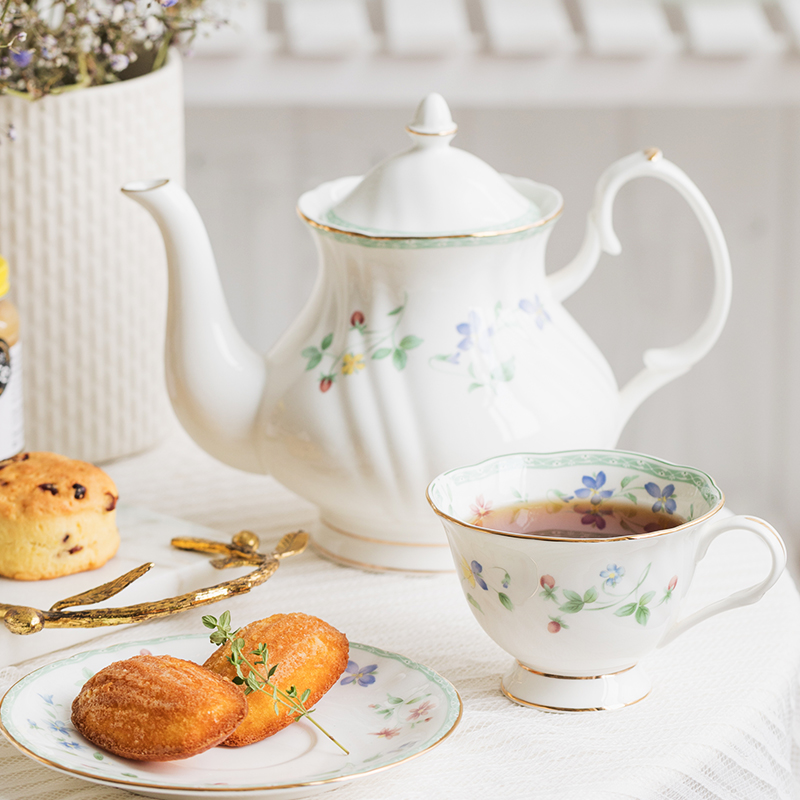 Anna 16 points ceramic English afternoon tea set Coffee Cup European small luxury ins small exquisite bone china