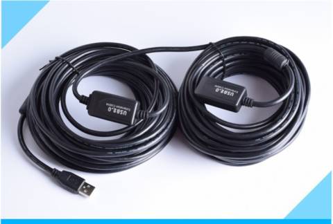 PC USB cáp mở rộng camera, 5 m, 10 m cáp mở rộng với một bộ khuếch đại tín hiệu, USB nam và đầu nữ - USB Aaccessories quạt để bàn làm việc