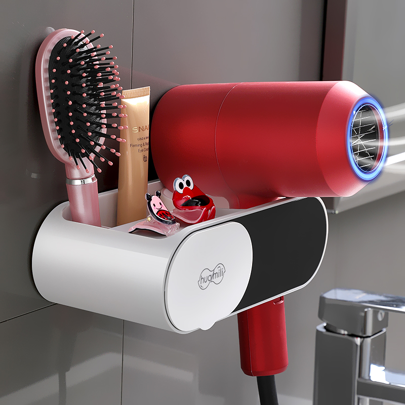 Hair Dryer Rack Free of perforated Bathrooms Dressing Room Toilet housing Wall-mounted Hair Dryer Rack Hair Dryer Shelf