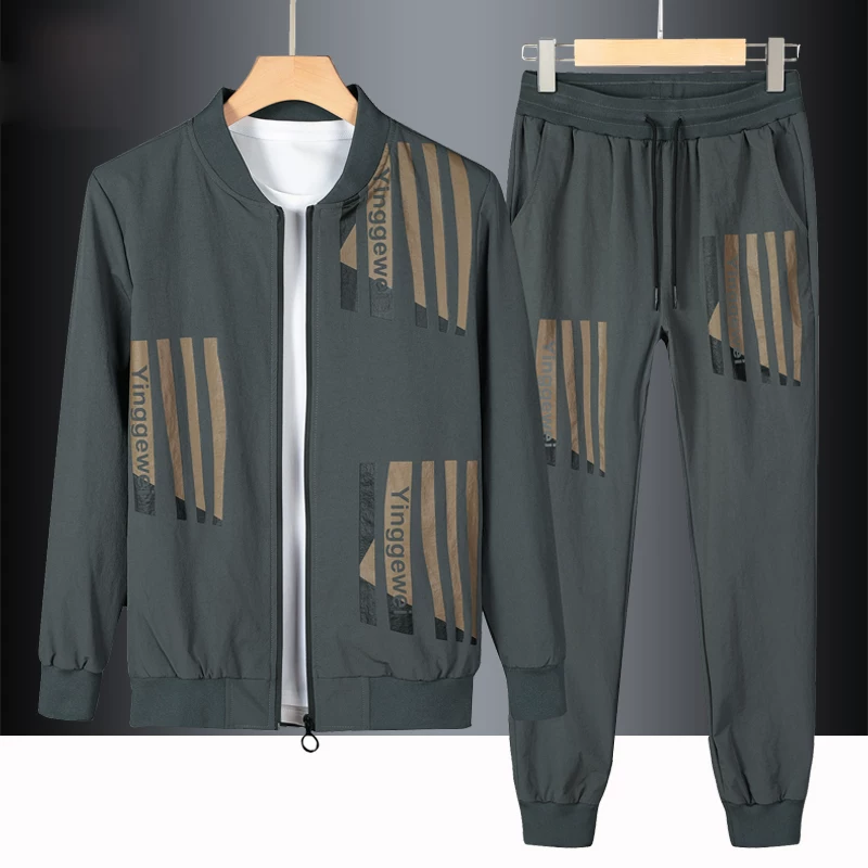 Осенний спортивный костюм тенденции, бейсболка jacket, повседневные брюки, комплект, коллекция 2021 года, корейский стиль