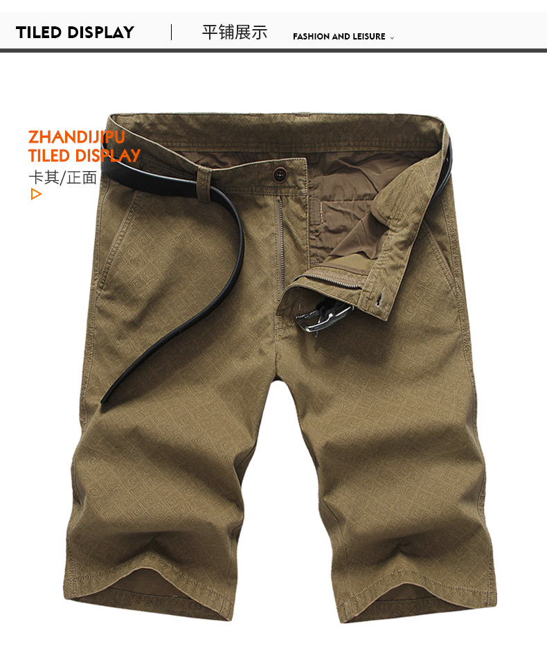 Quần short hè 2018 mới nam 5 điểm quần cotton cắt cúp quần rộng size rộng giản dị 5 điểm quần quần short bò nam đẹp
