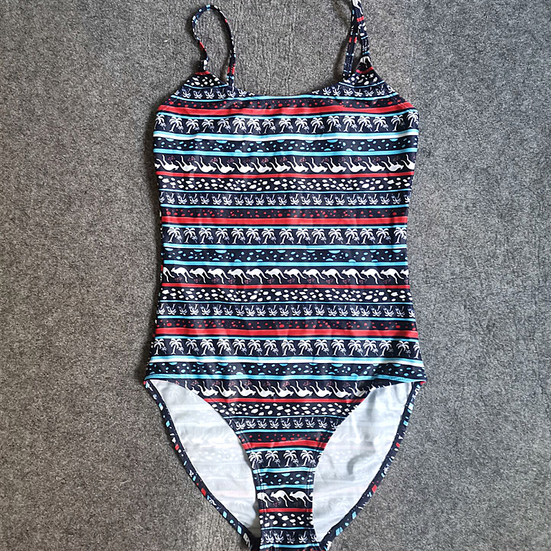 Children's swimsuit girl CUHK girl's body swimsuit girl's 6-18-year-old student training basic Triangular Swimsuit