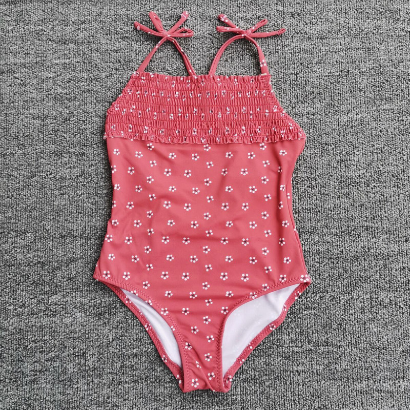 Outlet Foreign trade Children's swimsuit girls CUHK girls'girls' even body fashion Tucked Back Triangle Speed Dry Swimsuit