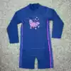 Export to South Korea original single children's long-sleeved sunscreen one-piece swimsuit Girls baby small and middle children beach hot spring surf suit