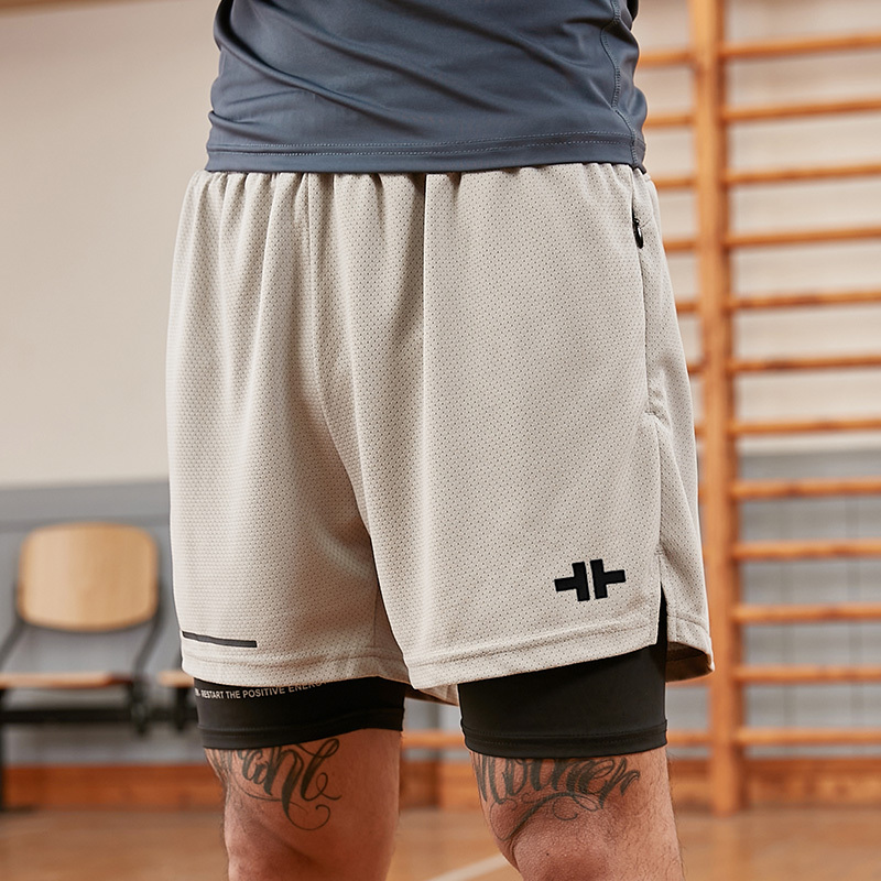 Men's American-Style Basketball Shorts, Breathable Quick-Dry Sports Shorts, Four-Point Shorts for Fitness Training