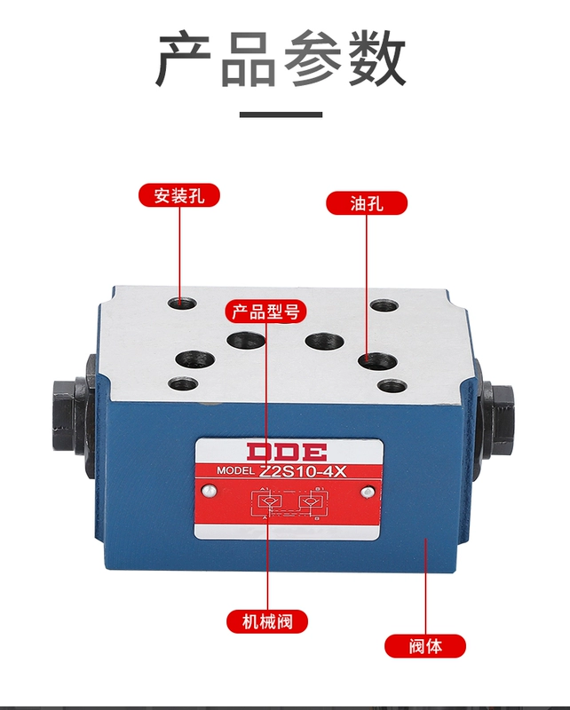 van cân bằng thủy lực Van điều khiển thủy lực một chiều Z2S6A-1-40B/Z2FS10B-20B van duy trì áp suất chồng van tiết lưu hai chiều van thuỷ lực điện ky hieu van thuy luc