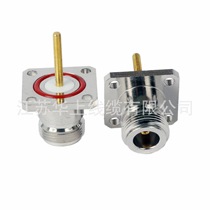 All copper N head N-KF extended L16 female N female head square plate flange connector pin antenna base 25x25 square