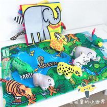 jollybaby early to teach baby stereoscopic scene cloth book 0-1-3-year-old baby toys ripping without rags books