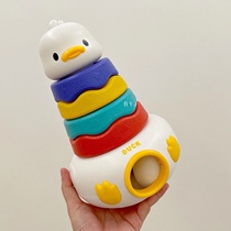 Childrens educational Jenga rings for babies over 6 months old 1-2 years old early education 8-9 months 1-year-old baby toys
