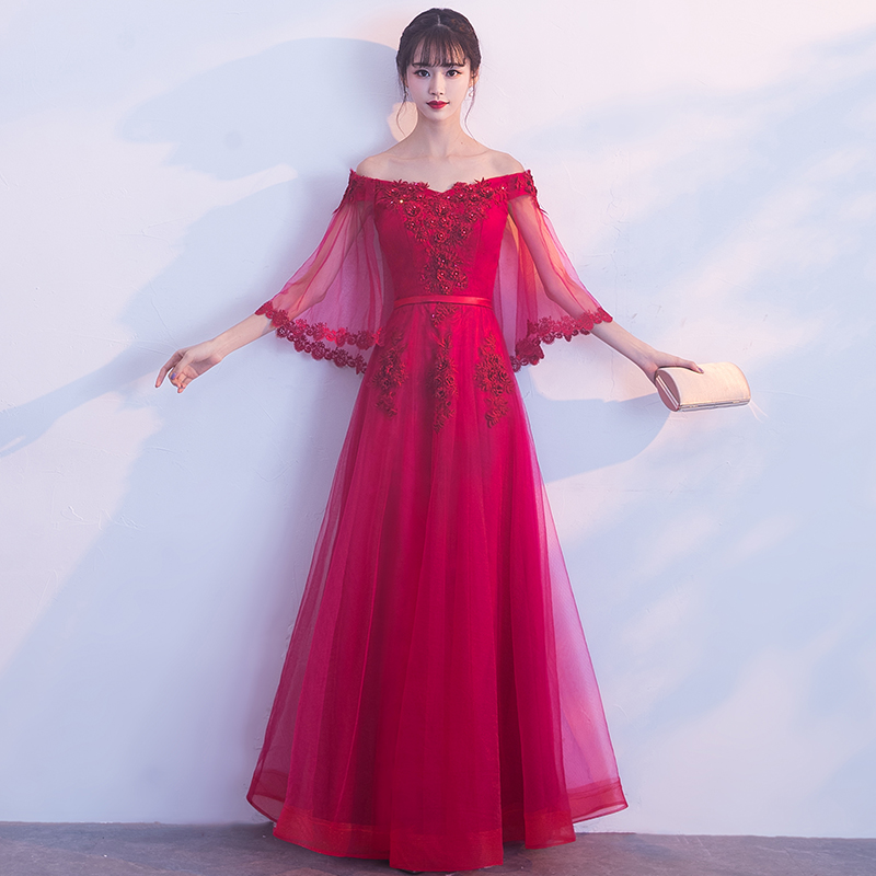 Robe du soir manche volante - Ref 3213229 Image 4