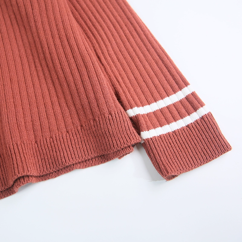 Áo len lửng cổ chữ V cho nữ áo len 2018 thu đông mới buông tha cho học sinh Hàn Quốc lưới đỏ áo len hoang dã áo cardigan nữ hàn quốc