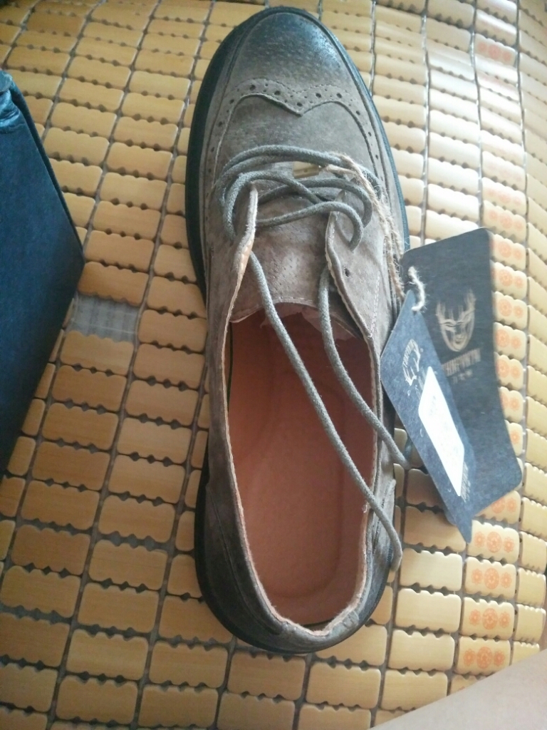 英伦复古厚底增高布洛克男鞋怎么样有用吗，母女俩使用一个月效果对比,第8张