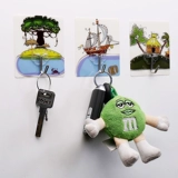 Крюк с сильной клейкой стены висящей подвесной нагрузки на кухонная нагрузка -носильные всасывающие чашки на задней стенке без следов, избегайте удара липкого крючка