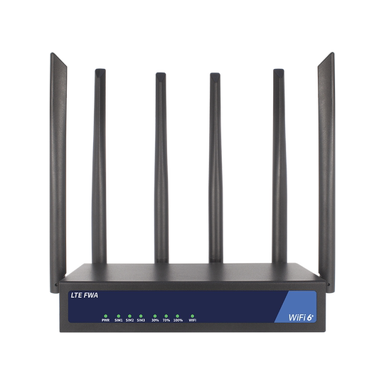 4G无线工业WIFI6双频路由器电信移动随身SIM卡ESIM多卡切换全网通交换机RS485千兆宽带转有线RJ45以太网GPS