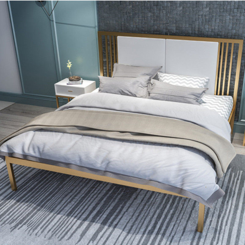 Nordic INS Fengiron Bed Hotel Bed Limited Modern 1 5 Double Bed 1 m 8 Bedroom Light Luxury Golden Marriage Bed