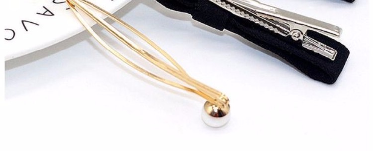 Kẹp tóc đen từ đầu clip trang trí đầu clip phụ kiện tóc dành cho người lớn Liu Haifa clip tóc mùa xuân clip nhỏ bên clip bờm tóc