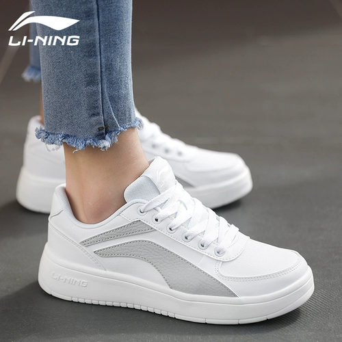 Li Ning, модные кроссовки, женские дышащие белые кеды для отдыха, женский стиль, мягкая подошва