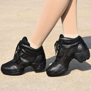 Giày khiêu vũ mùa xuân và mùa hè của Ý Giày đế mềm lưới nhảy hiện đại Giày nhảy vuông tăng giày khiêu vũ nữ thể dục nhịp điệu - Khiêu vũ / Thể dục nhịp điệu / Thể dục dụng cụ