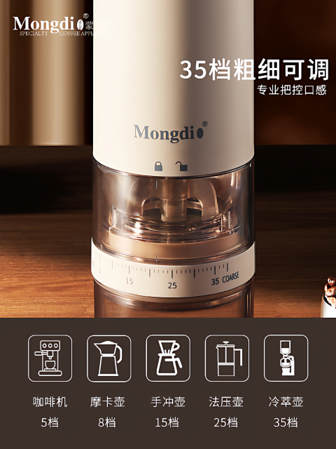 Mongdio Electric Coffee Grinder Manual Coffee Bean Grinder Hand Coffee Grinder Manual Coffee Grinding Tool