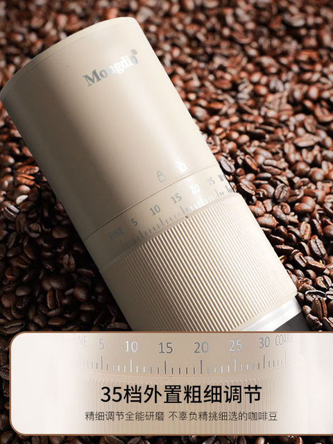 Mongdio Electric Coffee Grinder, Small Household Manual Coffee Grinder, Hand-Operated Grinding Tool