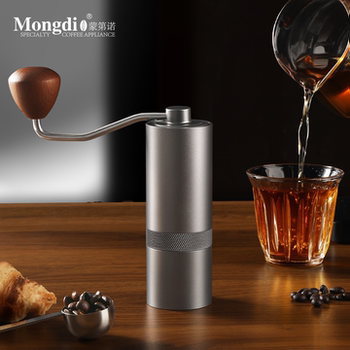 Mongdio Hand-Cranked Coffee Grinder Steel Core Coffee Bean Grinder Home Manual Coffee Grinder Hand-Operated Grinding Tool