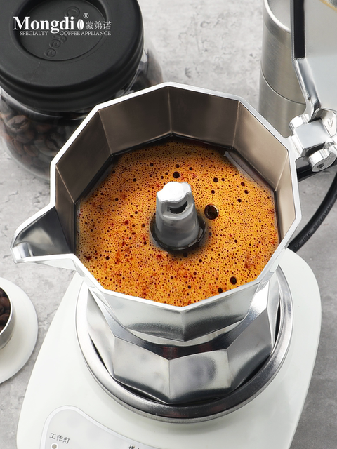 Mongdio Moka Pot Set for Home Use, Small Espresso Maker, Moka Coffee Maker