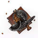 Hand-Cranked Coffee Grinder, Household Coffee Bean Grinder, Manual Coffee Machine, Grinder, Coffee Brewing Pot, Utensils