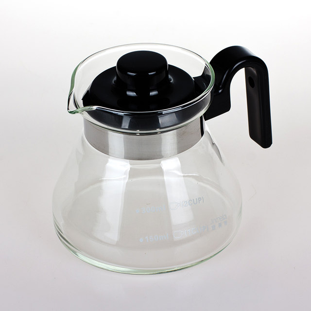 Direct Fire Kettle, Large Capacity Glass Flower Teapot, Graduated Cold Water Kettle, Heat-Resistant Coffee Kettle, Tea Kettle