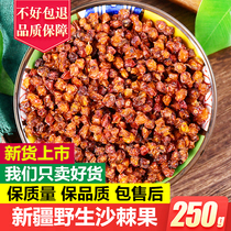Sea buckthorn fruit Xinjiang wild sea buckthorn dried tea 250g specialty dried fruit fresh dried fruit new goods rich in sea buckthorn fruit oil