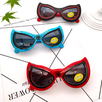 Childrens glasses sunglasses male and female baby boomers comfortable and anti-UV soft silicone Piggy Piggy Sunglasses