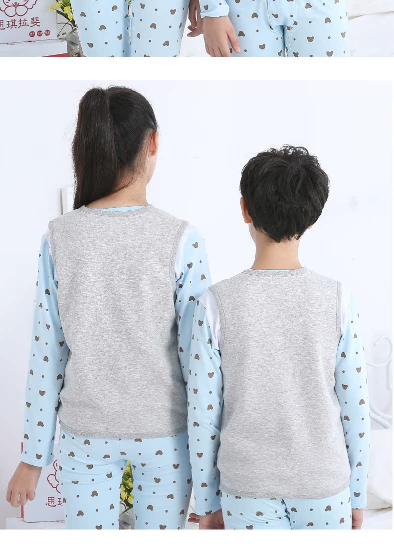 Áo vest nữ mùa xuân và thu đông 2018 trẻ em nam mới cộng với nhung dày Hàn Quốc cho bé trai mùa thu đông ao quan tre em