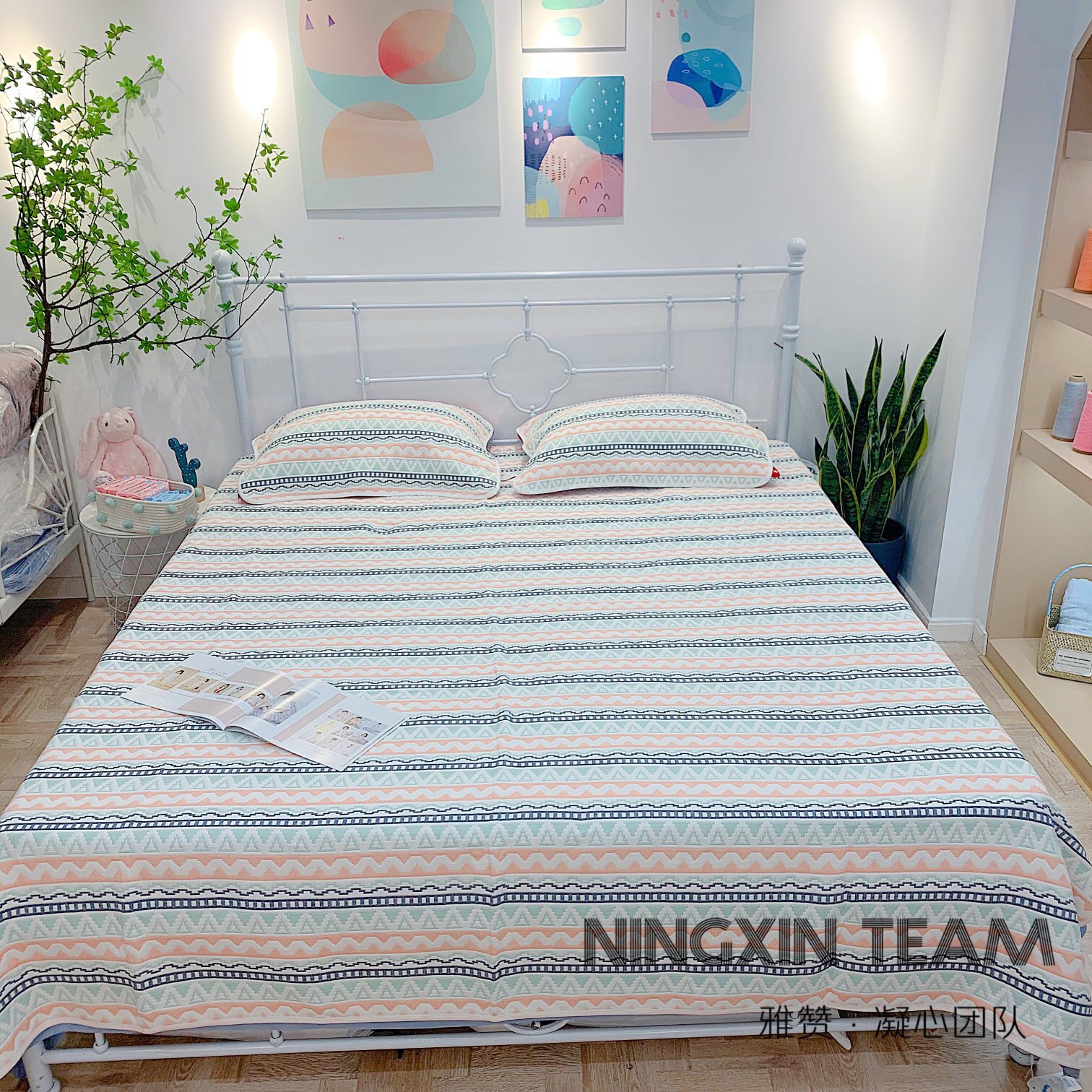 Yazan specials adult cotton baby gauze soft mat kindergarten breathable sweat double-sided washable soft mat