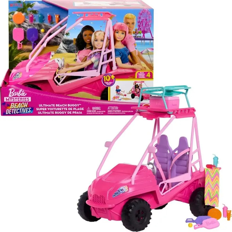 Barbie Malibu Beach Off-Road Vehicle Beach Leisure Girl Play House Toy Gift Jfv68
