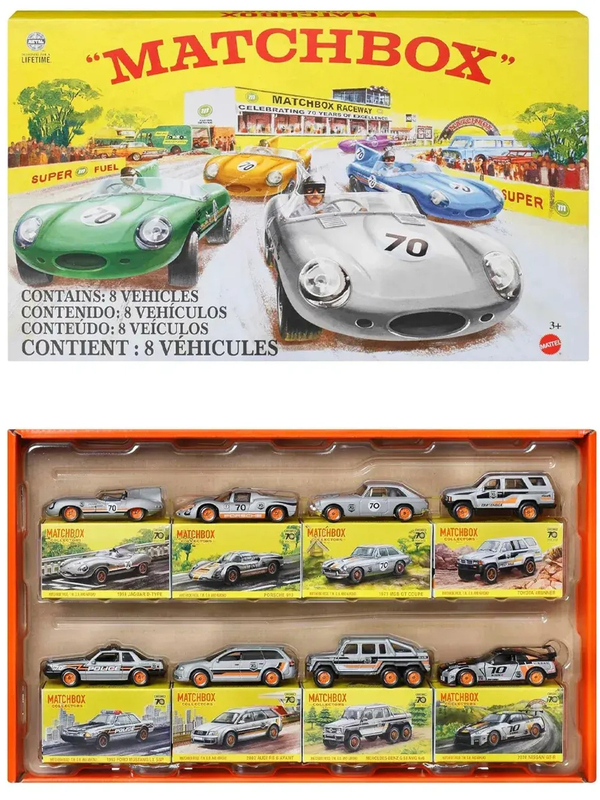 Matchbox Matchbox Alloy Car 70Th Anniversary Collector's Edition Rubber Tire Mercedes Moon Rover Toy Car Model