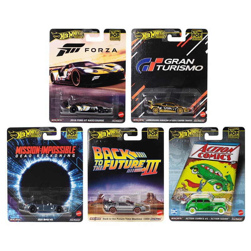 Hot Wheels Entertainment Culture Bmw Lamborghini Back to the Future Alloy Car Hxd63