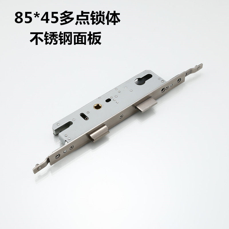 Peacock aluminium alloy multipoint door lock broken bridge aluminium door lock body door lock plastic steel door 85 * 45 lock body