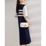 Брендовый модный трикотажный комплект, трикотажное платье