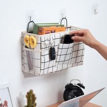 Student with wall hanging debris collection bag desk cashier bag hanging bag large capacity wall-mounted storage bag hanging wall placement bag