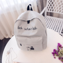 Couple graffiti trend personality college student school bag Female shoulder bag High school student simple multi-functional and multi-purpose