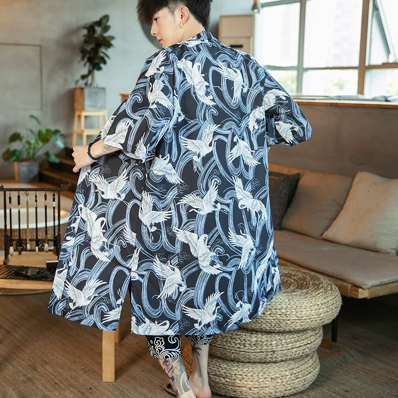 Летняя куртка, тренч, кардиган, oversize, китайский стиль