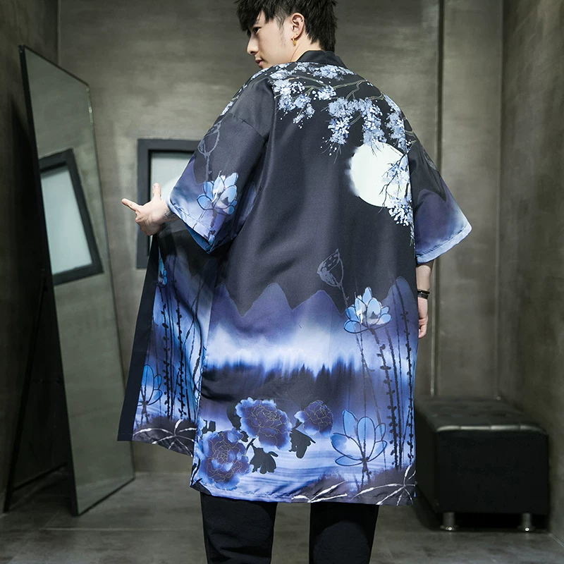 Летняя куртка, тренч, кардиган, oversize, китайский стиль